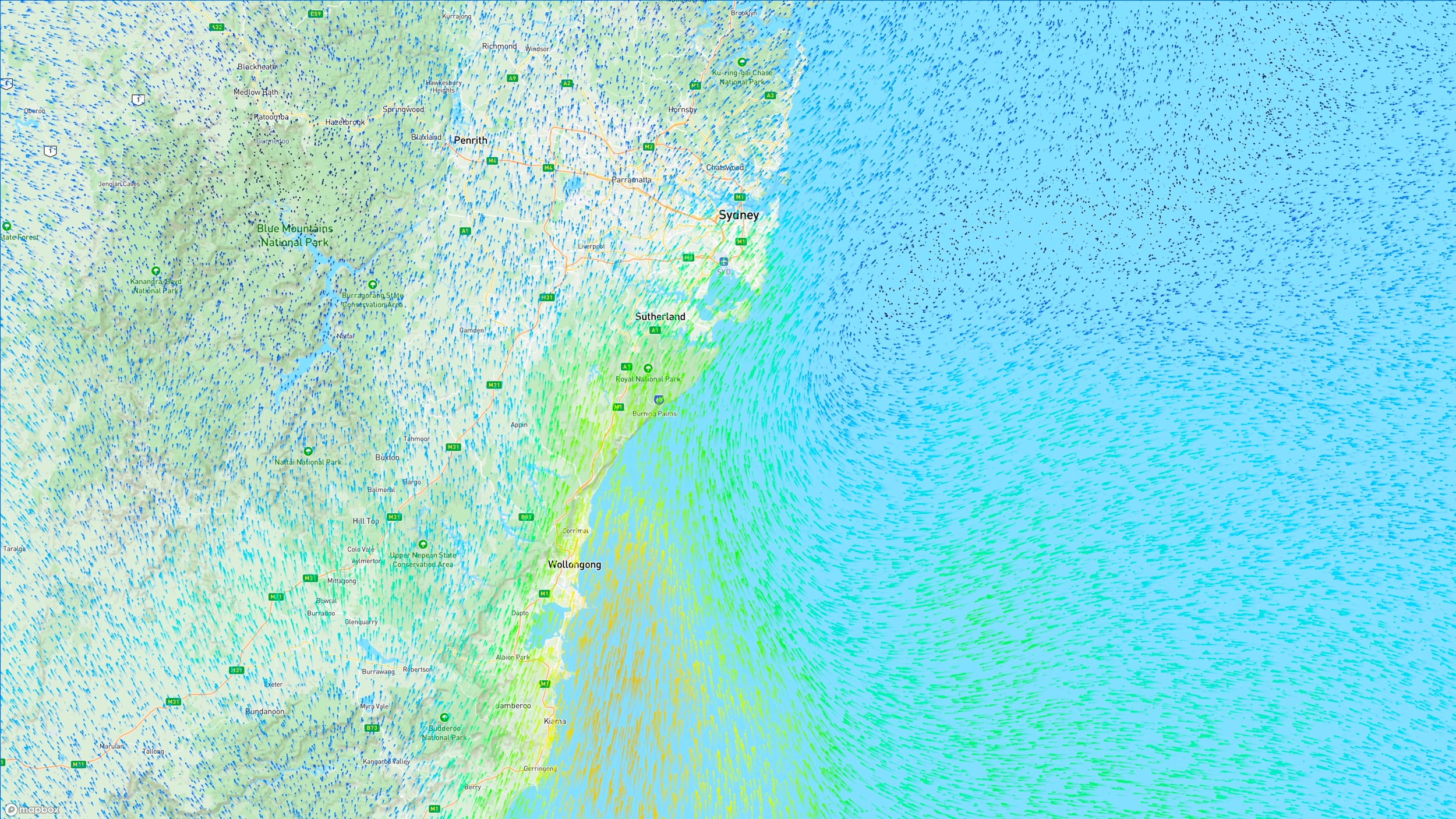 Wind data visualization